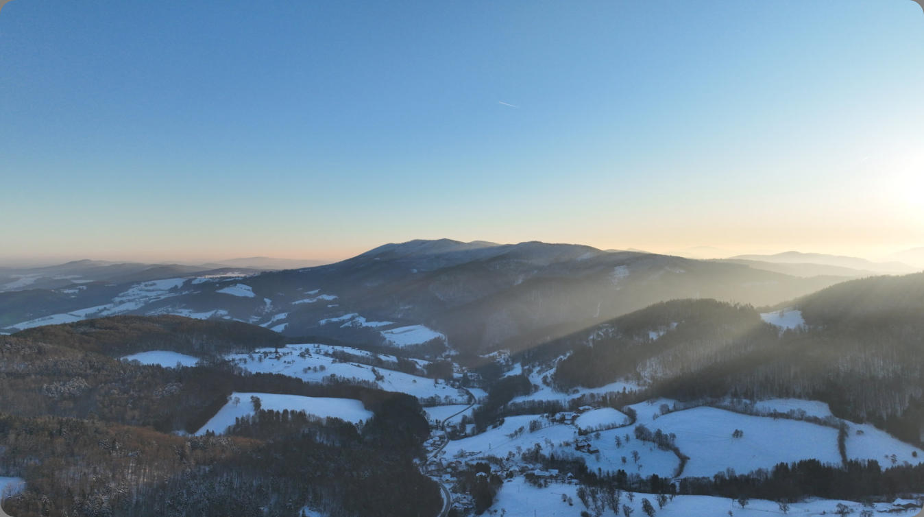 Sonnenaufgang in Gern, 10. Jänner 2024